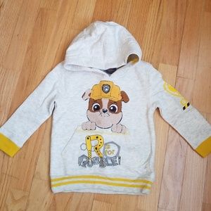 NWOT Paw Patrol Rubble Hoodie